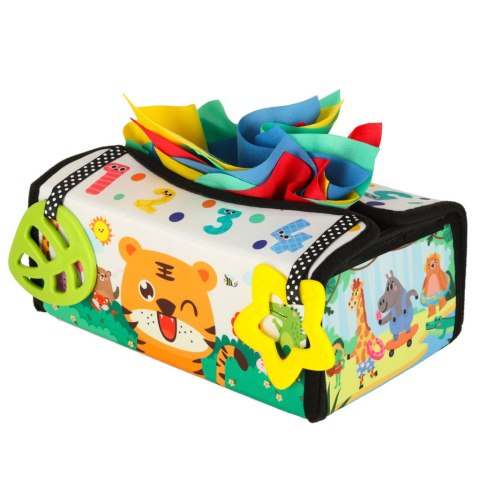 Sorter pudełko z chusteczkami sensoryczne montessori mata 2w1 Sorter pudełko z chusteczkami sensoryczne montessori mata 2w1