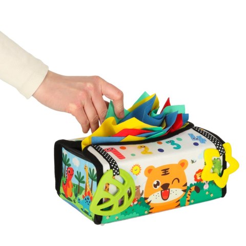 Sorter pudełko z chusteczkami sensoryczne montessori mata 2w1 Sorter pudełko z chusteczkami sensoryczne montessori mata 2w1