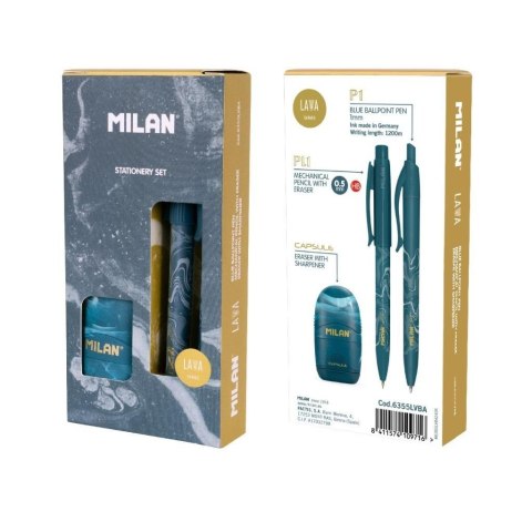 Zestaw prezentowy Lava niebieski MILAN Zestaw prezentowy Lava niebieski MILAN