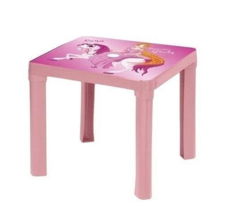 Stolik plastikowy pastel różowy Stolik plastikowy pastel różowy