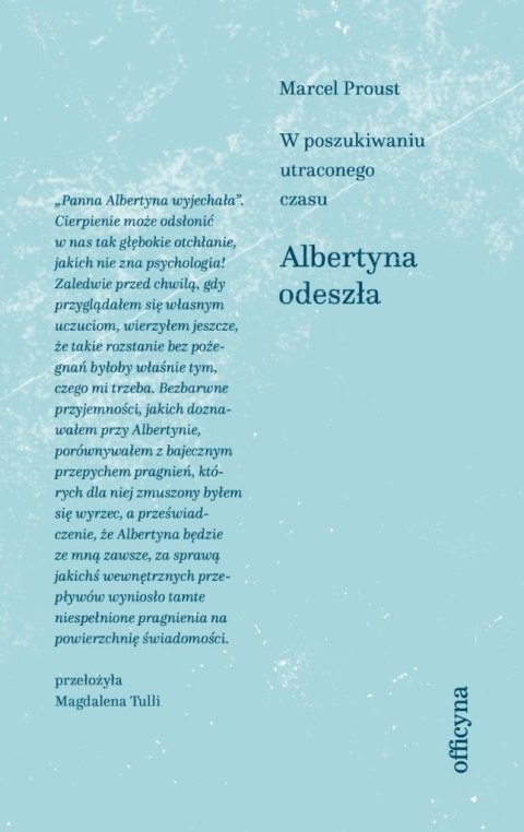 Albertyna odeszła Albertyna odeszła