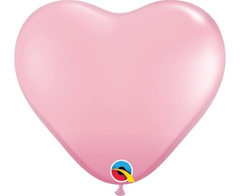 Balon serce pastelowy j. różowy 15cm 100szt Balon serce pastelowy j. różowy 15cm 100szt