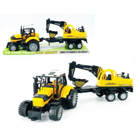 Traktor z koparką Traktor z koparką