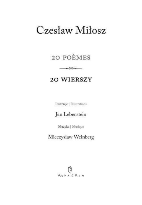 20 poemes 20 wierszy 20 poemes 20 wierszy