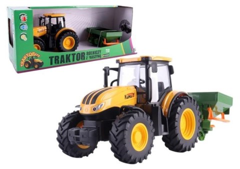 Traktor rolniczy z rozsiewaczem Traktor rolniczy z rozsiewaczem