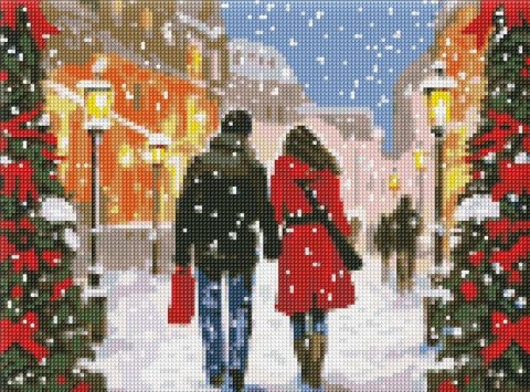 Diamentowa mozaika - Świąteczna atmosfera 30x40cm Diamentowa mozaika - Świąteczna atmosfera 30x40cm