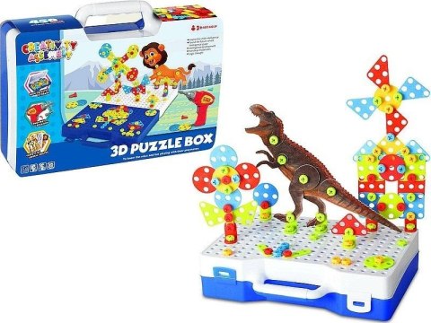 Klocki 3D do przykręcania z walizką Klocki 3D do przykręcania z walizką
