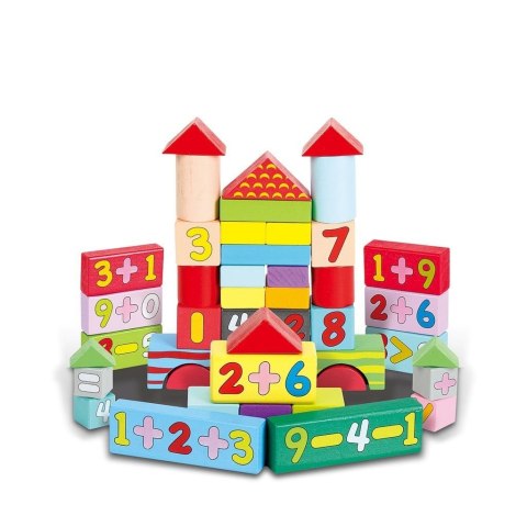 Klocki drewniane 52el Klocki drewniane 52el
