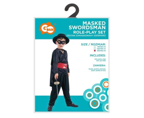Strój dla dzieci Zamaskowany Szermierz r.130/140cm Strój dla dzieci Zamaskowany Szermierz r.130/140cm