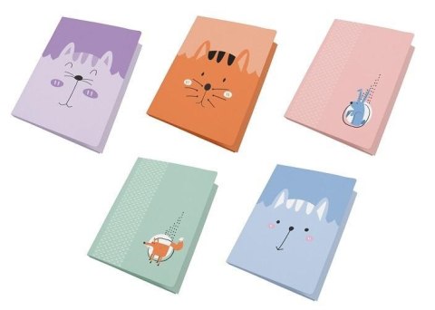 Teczka foliowana A4 z gumką Kids pastel (10szt) Teczka foliowana A4 z gumką Kids pastel (10szt)