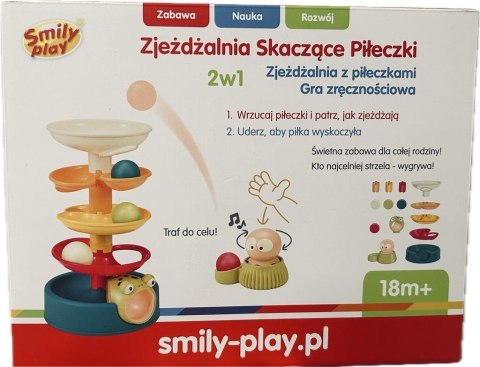 Zjeżdżalnia skaczące piłeczki 2w1 Zjeżdżalnia skaczące piłeczki 2w1