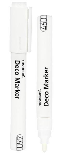 Marker akrylowy Deco 460 biały (6szt) MONAMI Marker akrylowy Deco 460 biały (6szt) MONAMI