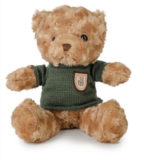 Miś kudłaty 22cm w sweterku zielony Miś kudłaty 22cm w sweterku zielony
