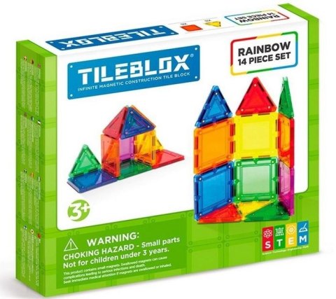 Tileblox zestaw tęczowy 14el Tileblox zestaw tęczowy 14el