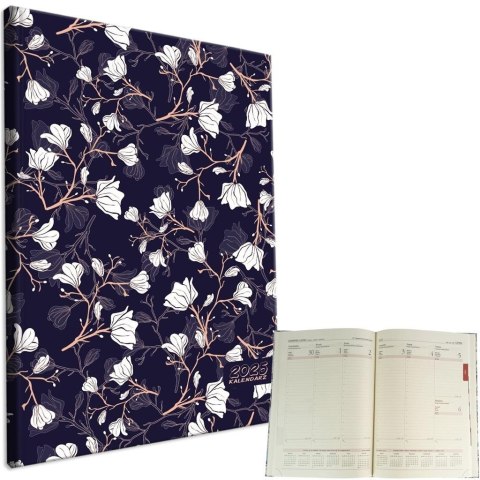 Kalendarz 2025 A4 tygodniowy Magnolie Dark Blue Kalendarz 2025 A4 tygodniowy Magnolie Dark Blue