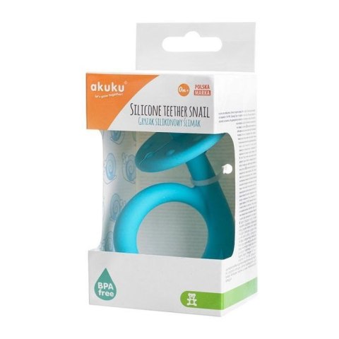 A0114 GRYZAK SILIKONOWY ŚLIMAK BLUE A0114 GRYZAK SILIKONOWY ŚLIMAK BLUE