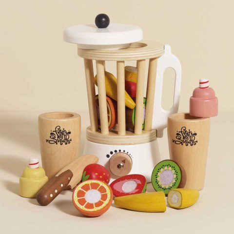 Drewniany blender + zestaw owoców Fruit & Smooth, zabawka dzieci Le Toy Van Drewniany blender + zestaw owoców Fruit & Smooth, zabawka dzieci Le Toy Van