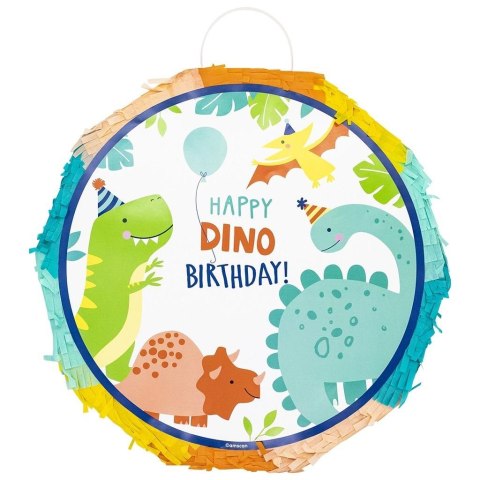 Piniata do rozciagania Happy Dinosaur 34,9x35,2cm Piniata do rozciagania Happy Dinosaur 34,9x35,2cm