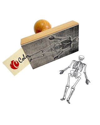 Stempel szkielet człowieka - przód