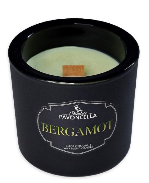 Świeczka sojowa Bergamot czarna 170g Świeczka sojowa Bergamot czarna 170g