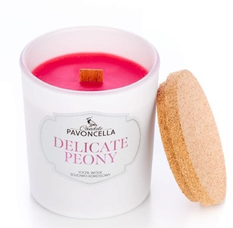 Świeczka sojowa Delicate Peony biała 135g Świeczka sojowa Delicate Peony biała 135g