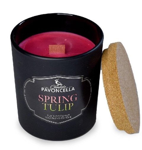 Świeczka sojowa Spring Tulip czarna 135g Świeczka sojowa Spring Tulip czarna 135g