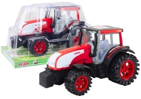 Traktor z napędem czerwony Traktor z napędem czerwony