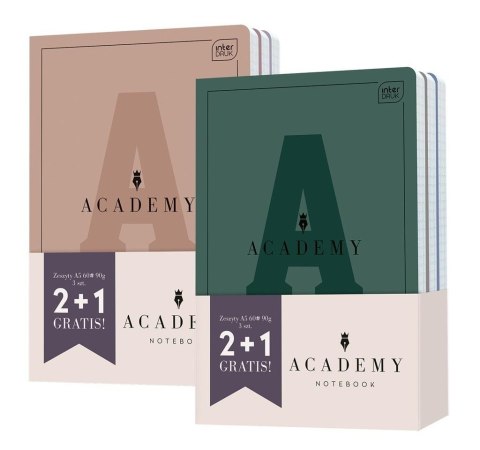Zeszyt A5/60K kratka Academy (3szt) Zeszyt A5/60K kratka Academy (3szt)