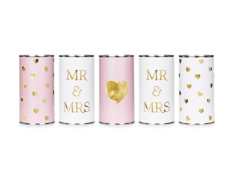 Puszki weselne Mr&Mrs 14x7cm 5szt Puszki weselne Mr&Mrs 14x7cm 5szt