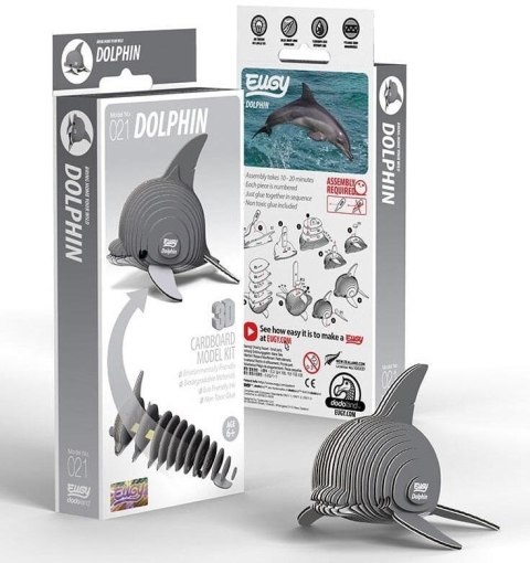 Delfin Eugy. Eko Układanka 3D Delfin Eugy. Eko Układanka 3D