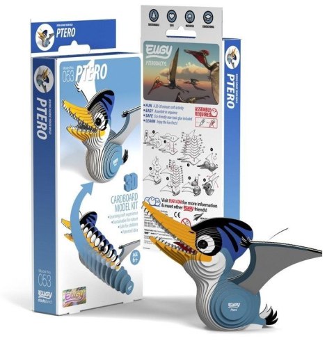 Dinozaur Ptero Eugy. Eko Układanka 3D Dinozaur Ptero Eugy. Eko Układanka 3D