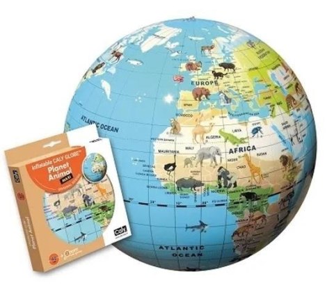 Globus 42 cm - Planeta zwierząt, piłka Globus 42 cm - Planeta zwierząt, piłka
