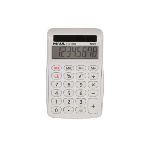 Kalkulator biurkowy ECO MJ455 8-pozycyjny biały Kalkulator biurkowy ECO MJ455 8-pozycyjny biały