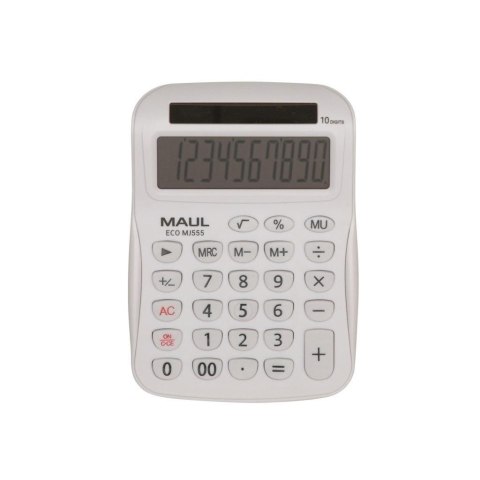 Kalkulator biurkowy ECO MJ555 10-pozycyjny biały Kalkulator biurkowy ECO MJ555 10-pozycyjny biały