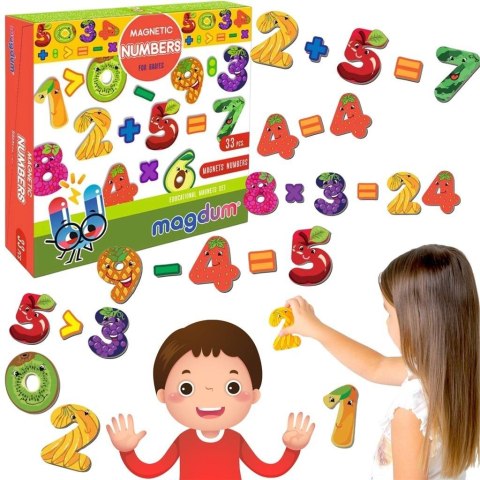 Magnesy nauka liczenia owoce Magnesy nauka liczenia owoce