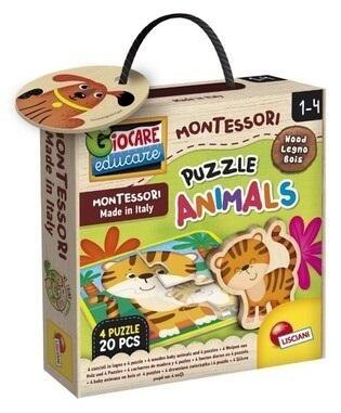 Montessori Baby Puzzle ze zwierzętami Montessori Baby Puzzle ze zwierzętami