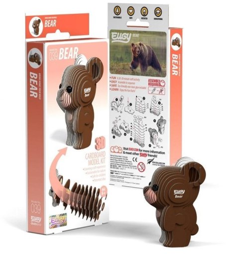 Niedźwiedź Eugy. Eko Układanka 3D Niedźwiedź Eugy. Eko Układanka 3D