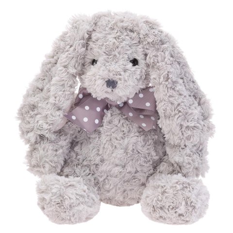 Królik Caramen szary z kokardą 28cm Królik Caramen szary z kokardą 28cm