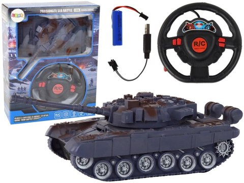 Czołg granatowy R/C światło dźwięk 1:18 27MHz Czołg granatowy R/C światło dźwięk 1:18 27MHz