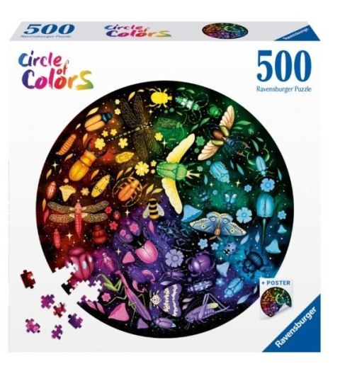 Puzzle 2D 500 Paleta kolorów. Insekty Puzzle 2D 500 Paleta kolorów. Insekty