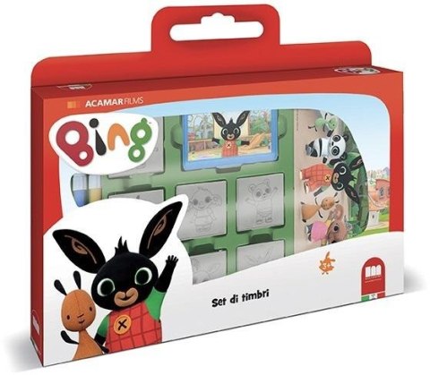 Bing - pieczątki w walizce 7szt Bing - pieczątki w walizce 7szt