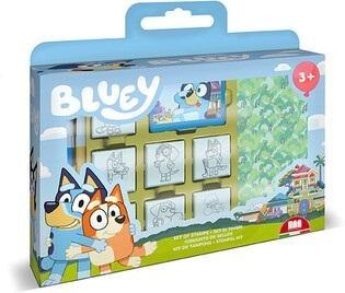 Bluey - pieczątki w walizce 7szt Bluey - pieczątki w walizce 7szt