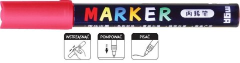 Marker akrylowy 1-2mm różana czerwień (6szt) M&G Marker akrylowy 1-2mm różana czerwień (6szt) M&G