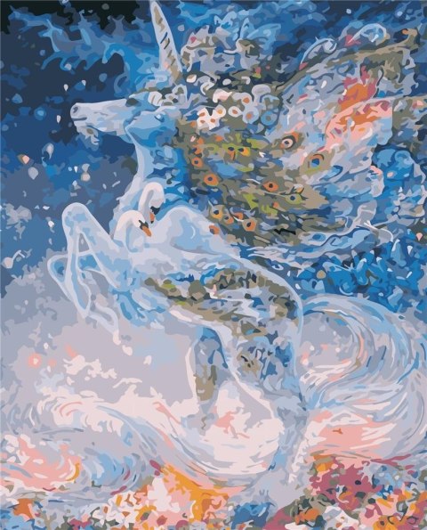 Malowanie po numerach - Magiczny jednorożec 40x50 Malowanie po numerach - Magiczny jednorożec 40x50