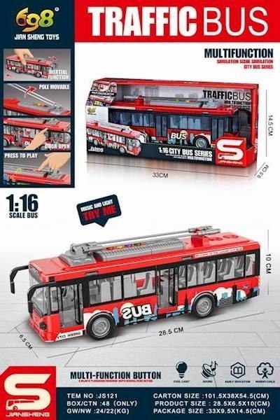 Autobus ze światłem i dźwiękiem 1:16 Autobus ze światłem i dźwiękiem 1:16