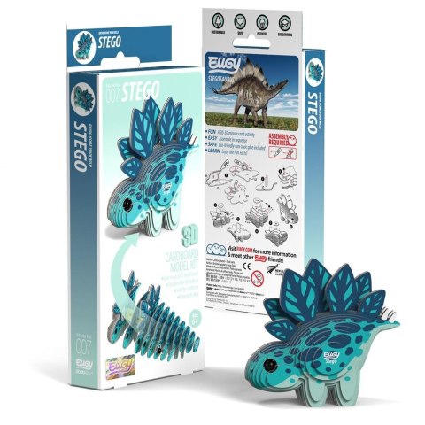 Dinozaur Stego Eugy. Eko Układanka 3D Dinozaur Stego Eugy. Eko Układanka 3D