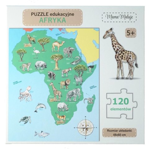 Puzzle edukacyjne Afryka 120el Puzzle edukacyjne Afryka 120el