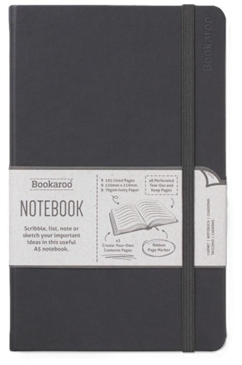 Bookaroo Notatnik Journal A5 - Czarny Bookaroo Notatnik Journal A5 - Czarny