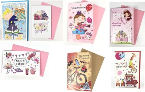 Karnet okolicznościowy LUX 1 MIX (12szt) Karnet okolicznościowy LUX 1 MIX (12szt)