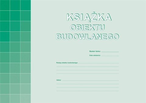 Książka Obiektu Budowlanego A4 Książka Obiektu Budowlanego A4